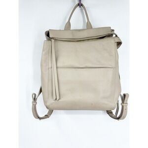 Mina Baie FLAW Diaper Bag Backpack Harper Tan Leather Minimalist‎ Mom Bag